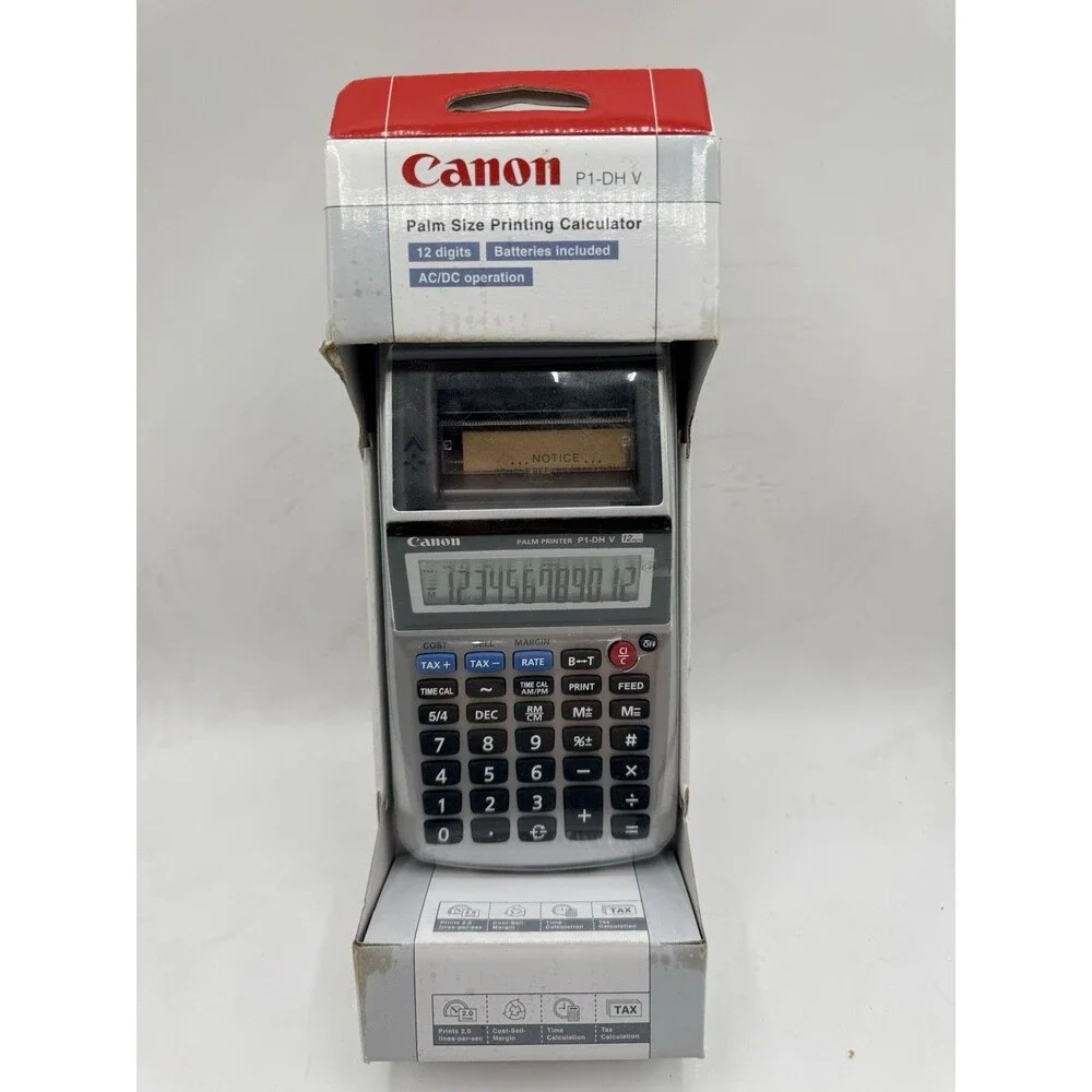Canon P1-DHV P1DHV Palm Size Printing Calculator